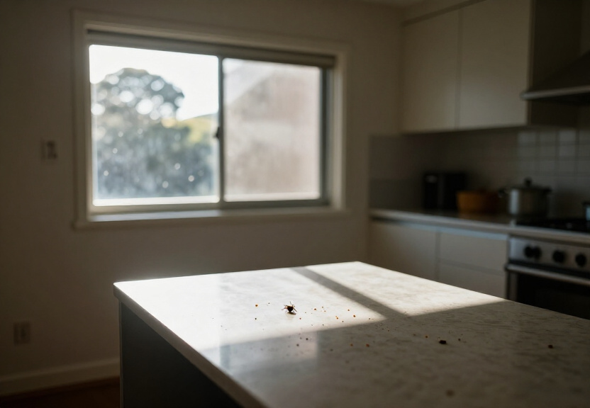 Cockroach activity in a Mount Colah wall cavity before removal